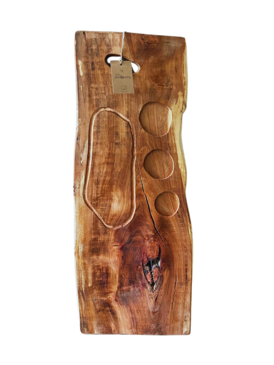 Tabla Rústica De Picoteo 50cm - Veta Indómita