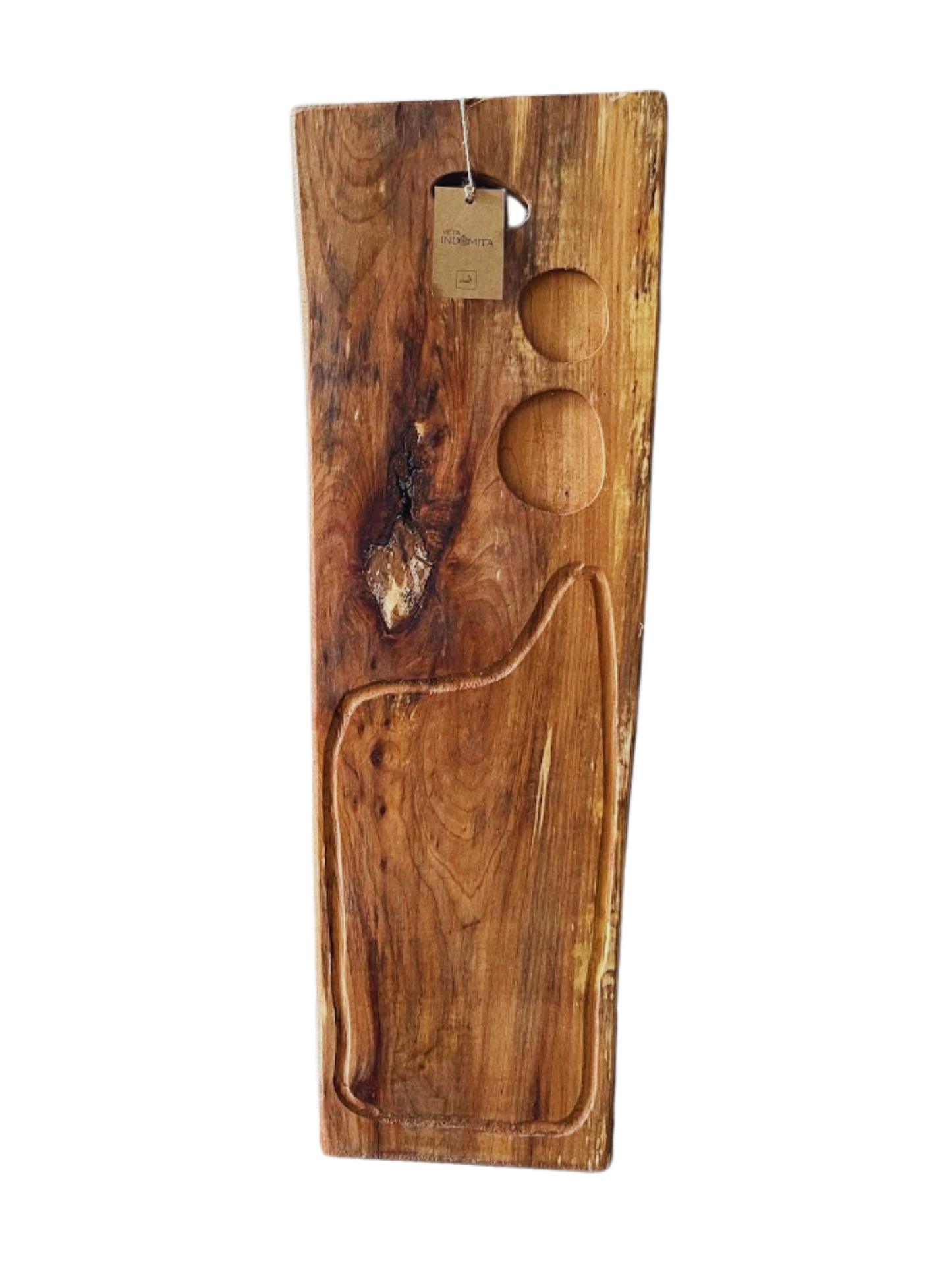 Tabla Rústica De Picoteo 50cm - Veta Indómita