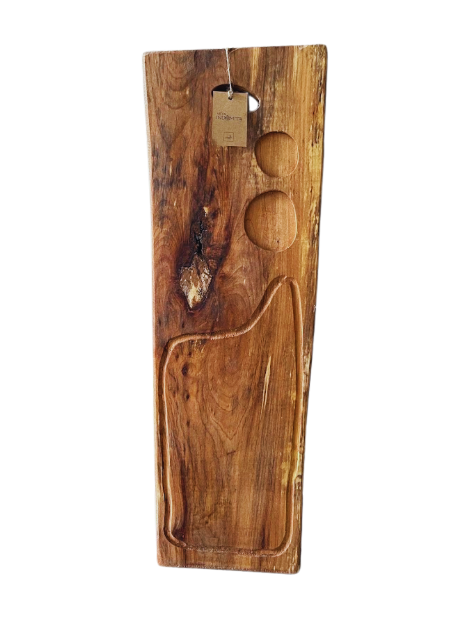 Tabla Rústica De Picoteo 50cm - Veta Indómita