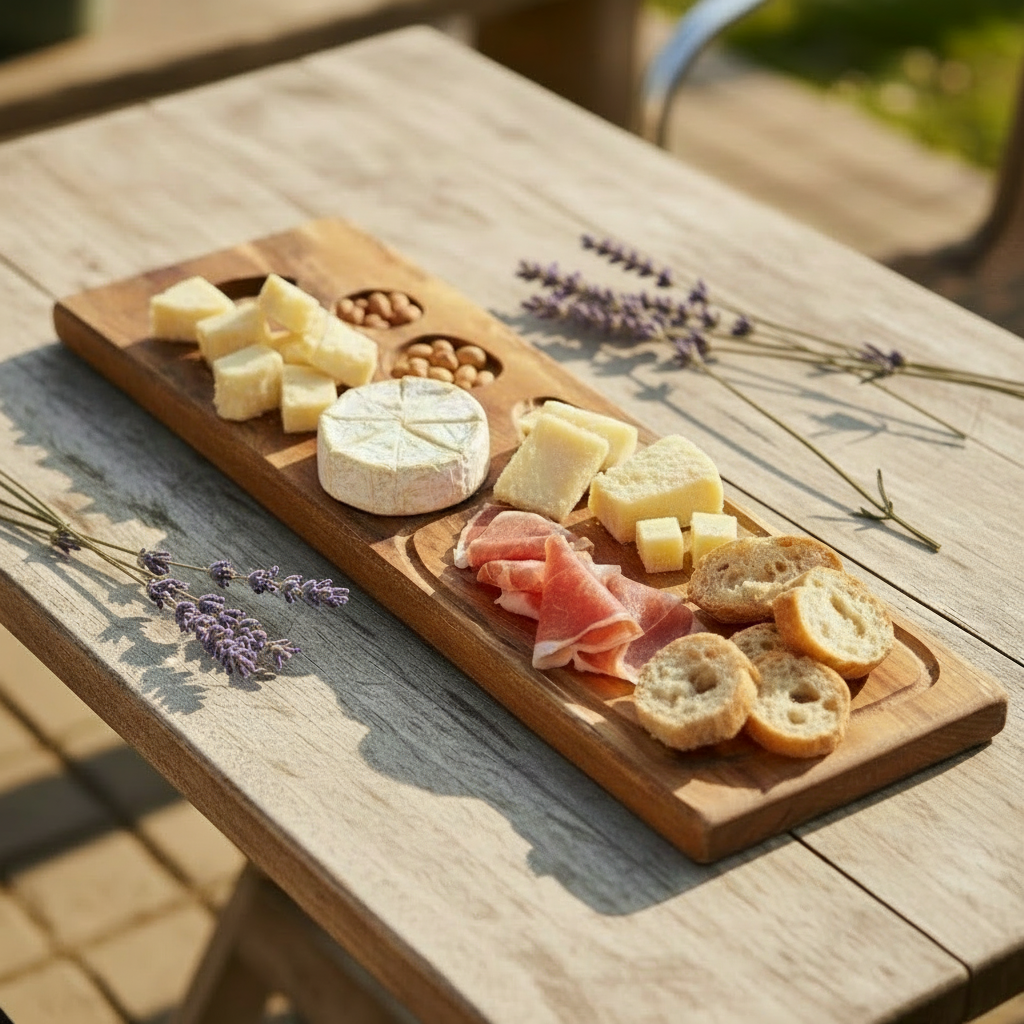 Tabla Rústica De Picoteo 50cm