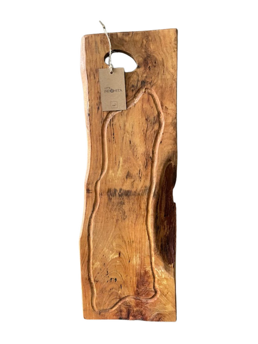 Tabla Rústica de Madera Nativa para Asado – 60 cm - Veta Indómita