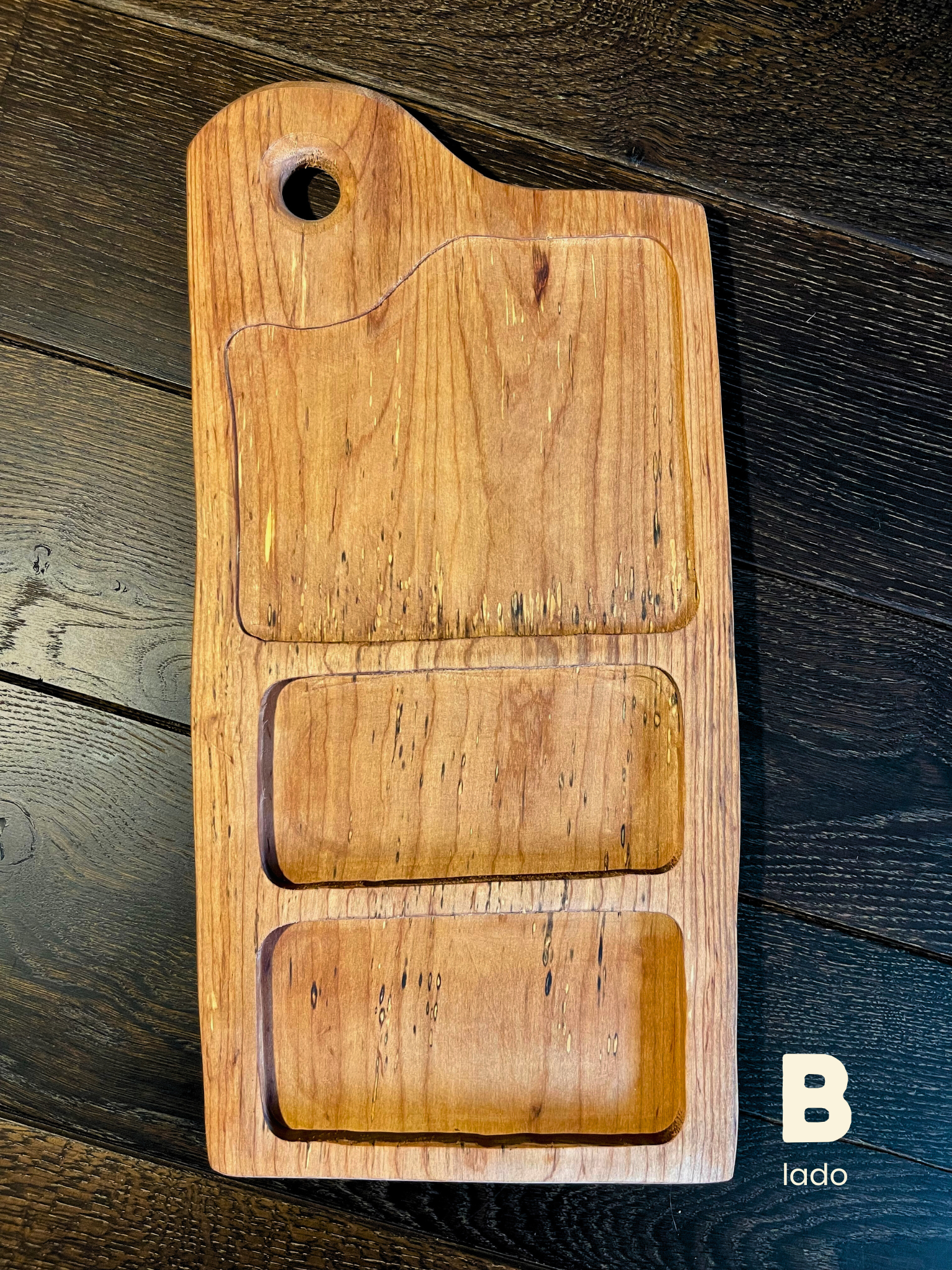 Tabla Doble Cara para Picoteo/Asado 50cm - Veta Indómita