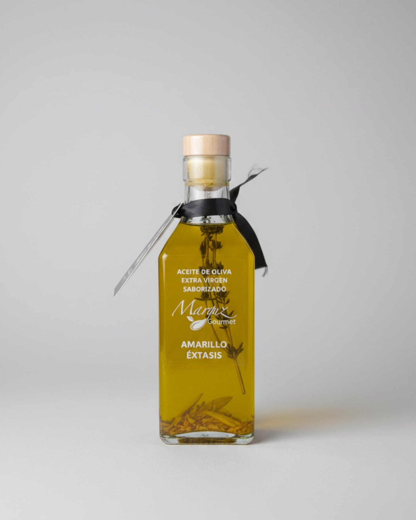Aceite de Oliva Saborizado Ajo Tomillo| Amarillo Extasis