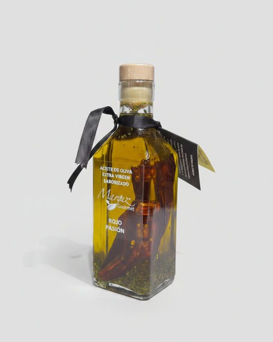 Aceite de Oliva Saborizado Ají Orégano| Rojo Pasión