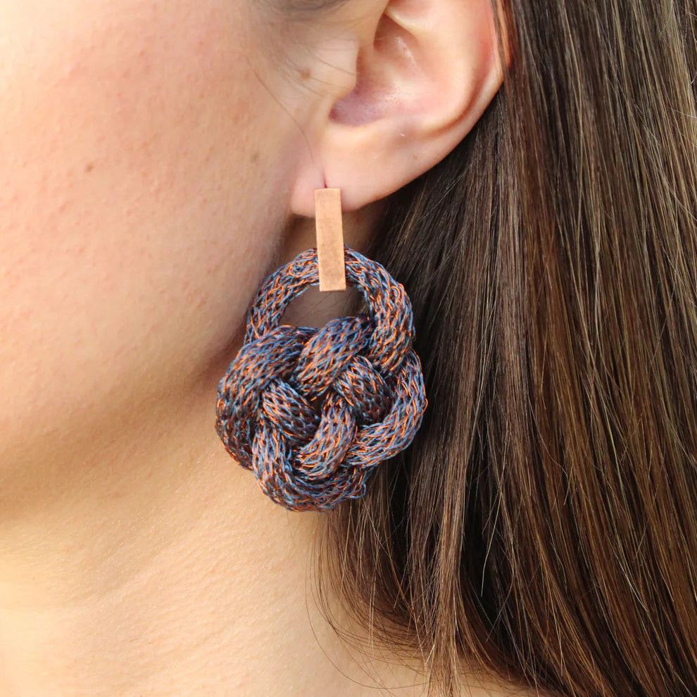 Aros Fauna de Cobre Tejido | Joyería en Cobre