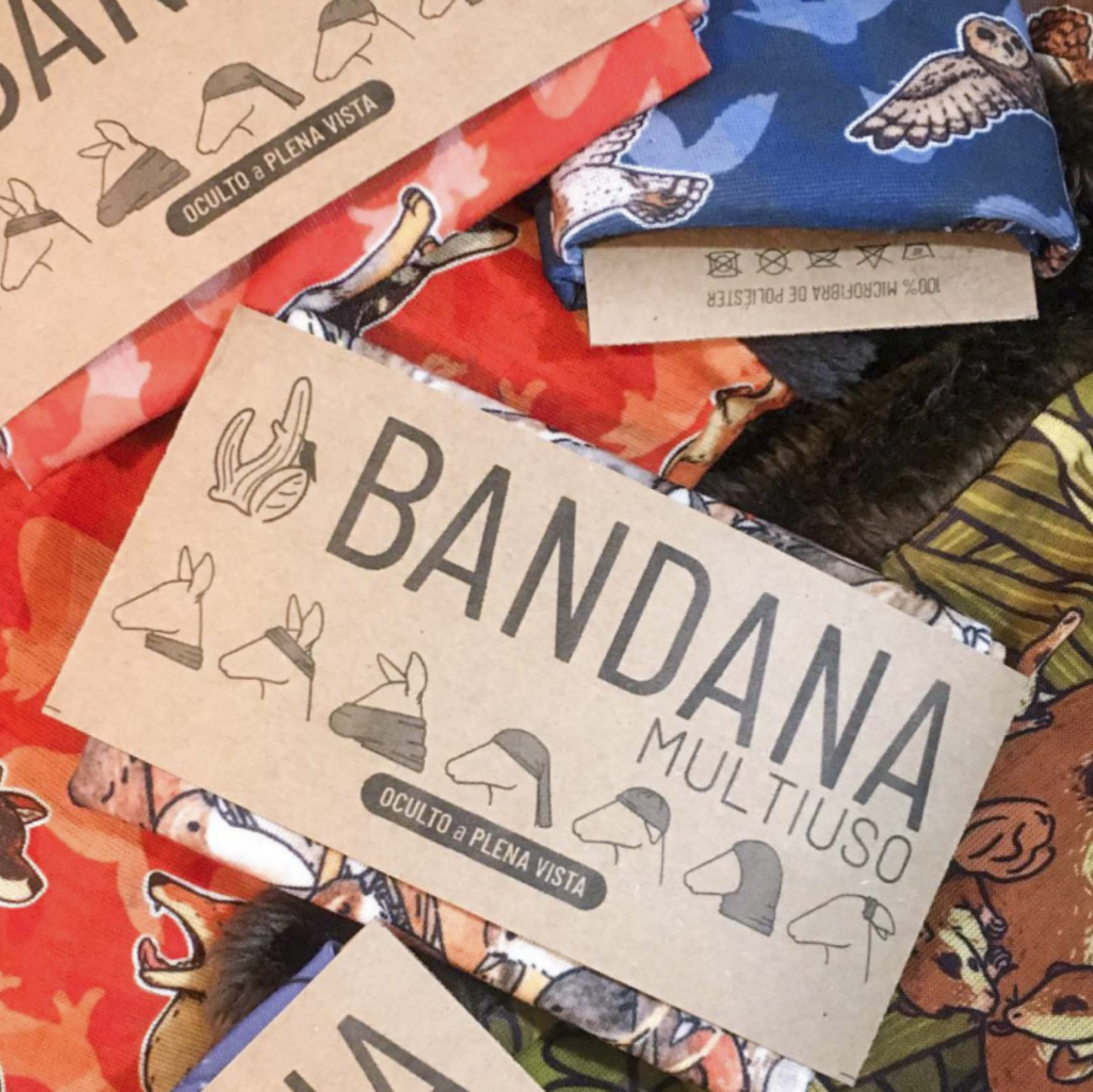 Bandanas Fauna Chilena Ilustrada