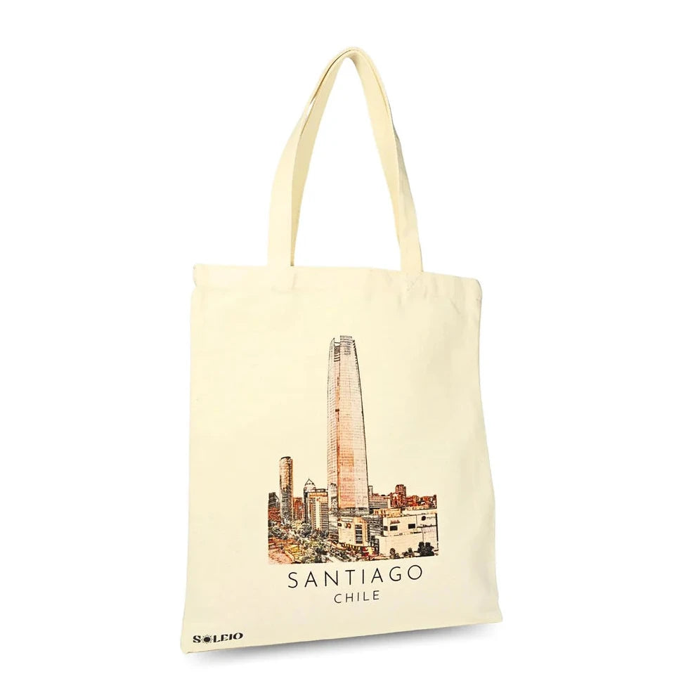 Bolsa de Lona Ecológica Chile 37x33 cm | Tote Bag