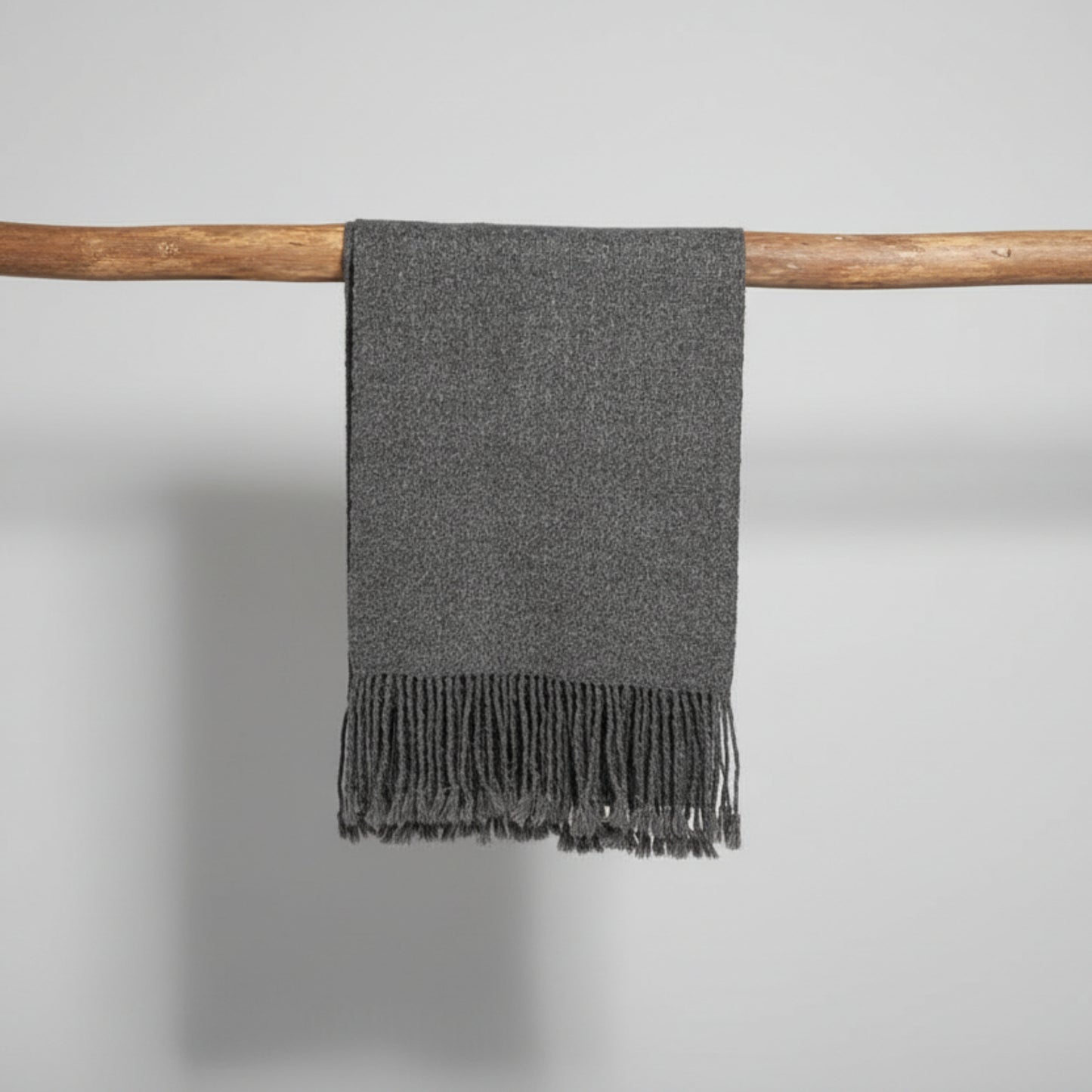 Bufanda 100% Alpaca Natural Tejida en Telar | Hecha a mano