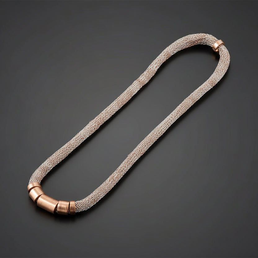 Collar Franca de Cobre Tejido | Joyería en Cobre