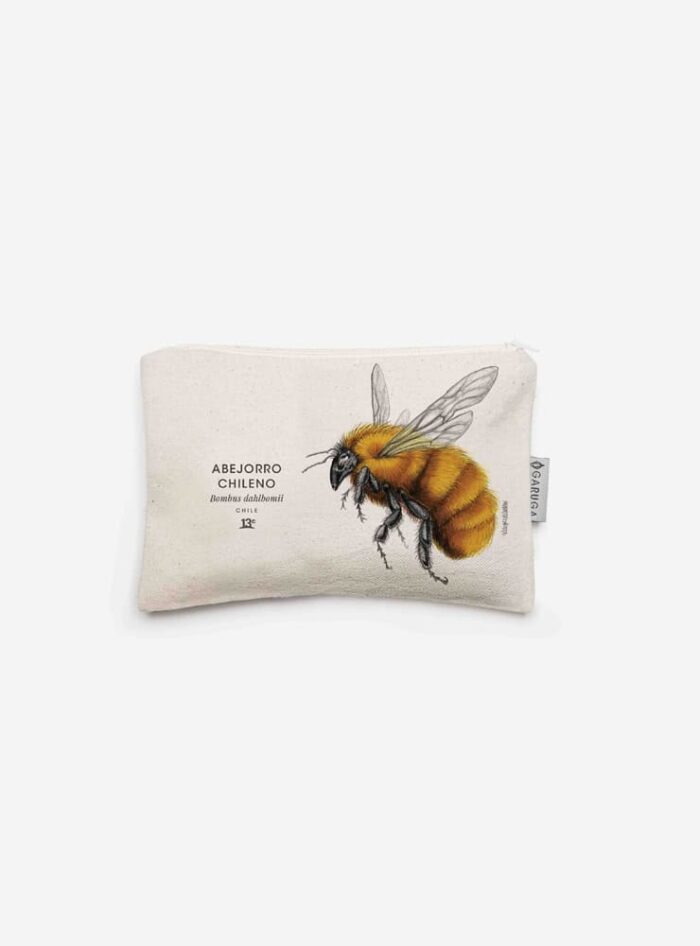 Estuche de Algodón 20x13 cm – Ilustración de Fauna Chilena