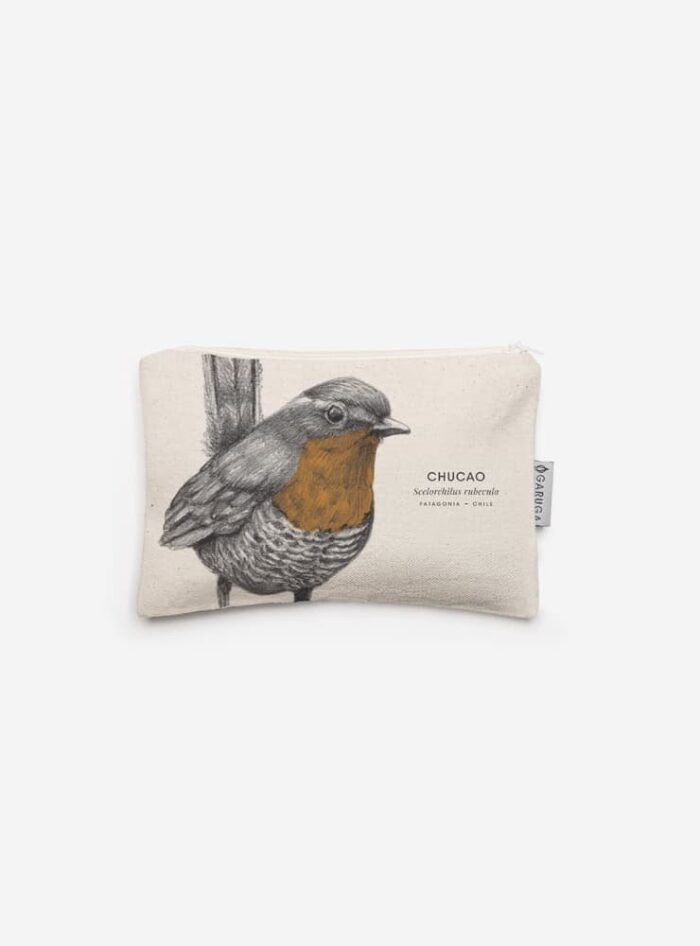 Estuche de Algodón 20x13 cm – Ilustración de Fauna Chilena