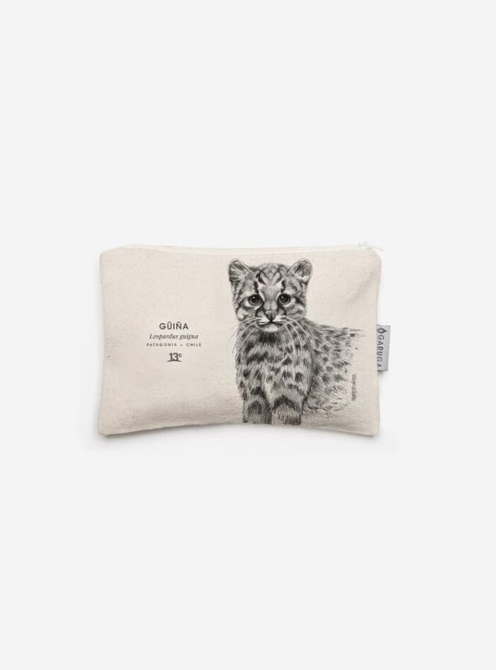 Estuche de Algodón 20x13 cm – Ilustración de Fauna Chilena