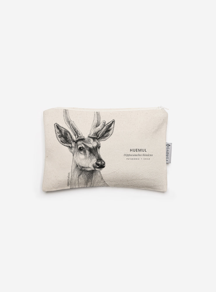 Estuche de Algodón 20x13 cm – Ilustración de Fauna Chilena - Veta Indómita