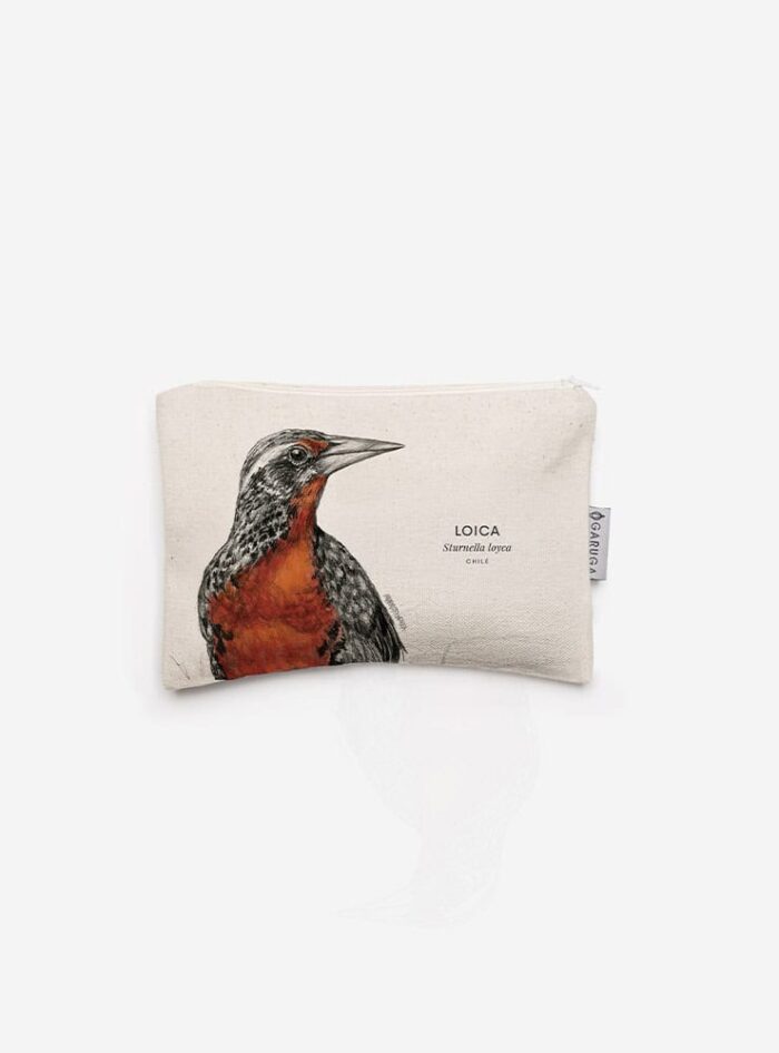 Estuche de Algodón 20x13 cm – Ilustración de Fauna Chilena