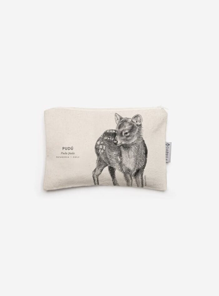 Estuche de Algodón 20x13 cm – Ilustración de Fauna Chilena
