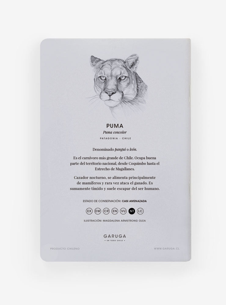 Libreta de Bolsillo 10x15 cm – Ilustración Fauna Chilena - Veta Indómita