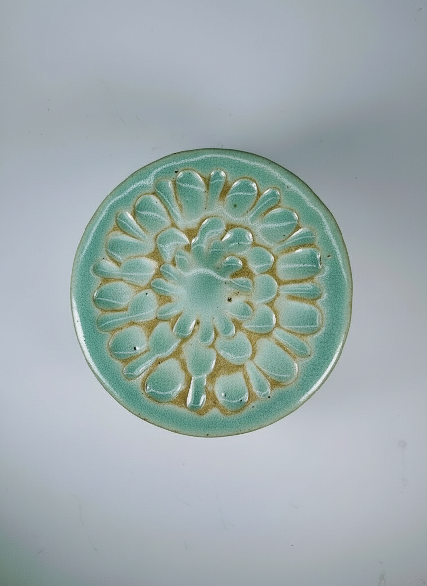 Mantequillera Francesa Artesanal de Cerámica Gres