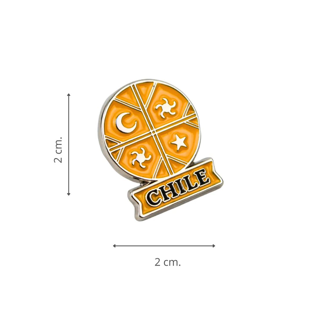 Mini Pin metálico Chile
