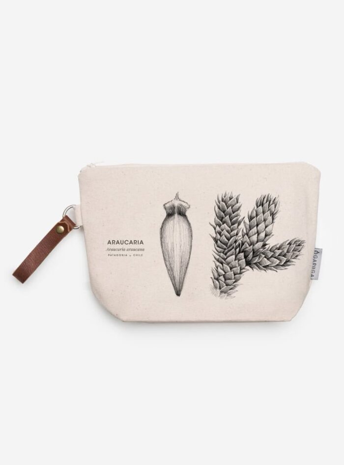 Estuche Neceser de Algodón – Ilustración Fauna Chilena