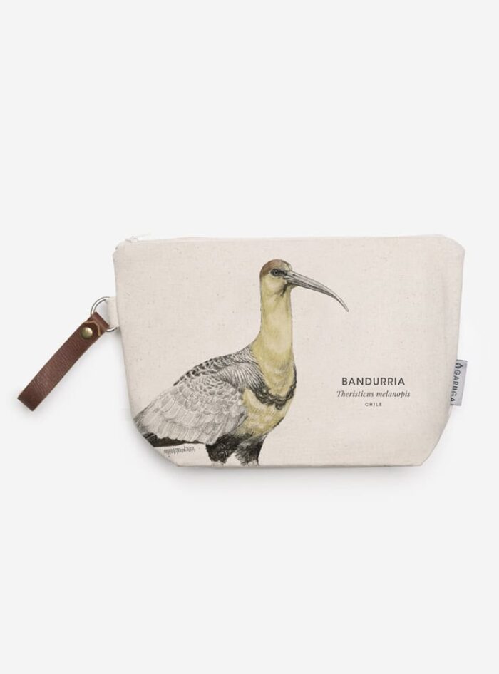 Estuche Neceser de Algodón – Ilustración Fauna Chilena