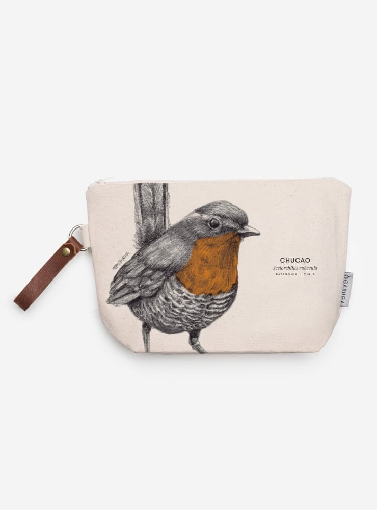 Estuche Neceser de Algodón – Ilustración Fauna Chilena - Veta Indómita