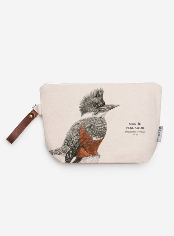 Estuche Neceser de Algodón – Ilustración Fauna Chilena