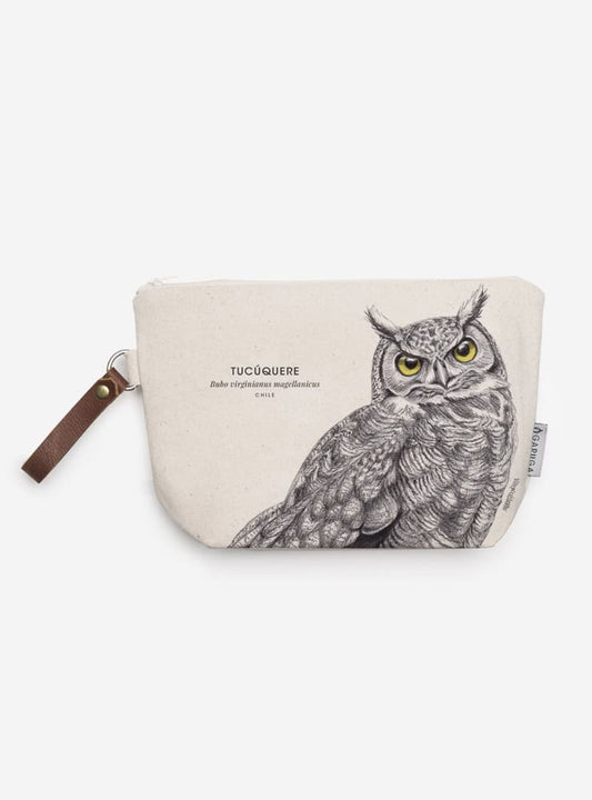 Estuche Neceser de Algodón – Ilustración Fauna Chilena - Veta Indómita