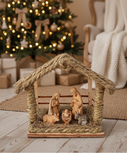 navidad pesebre rústico 