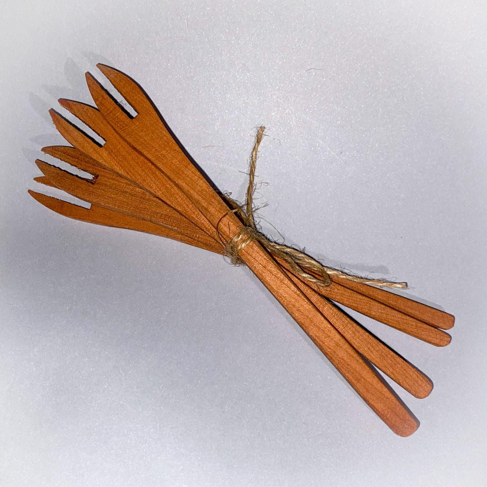 Set de 4 pinchos de Raulí 15cm - Veta Indómita