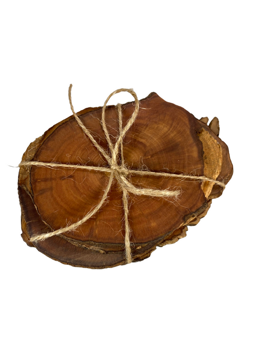 Set Posavasos Gran Pehuén – Madera de Picoyo de Araucaria - Veta Indómita