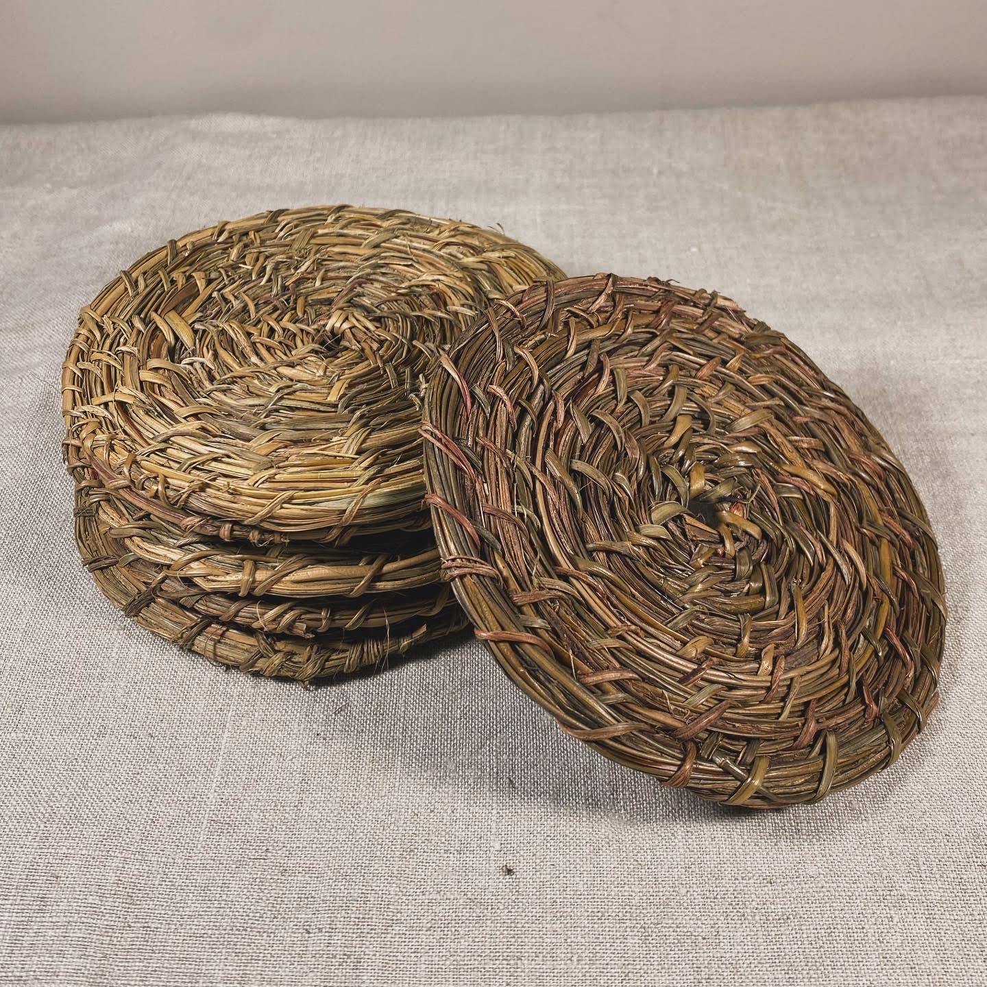 Set 6 Posavasos de Fibra Natural Tejidos a Mano - Veta Indómita