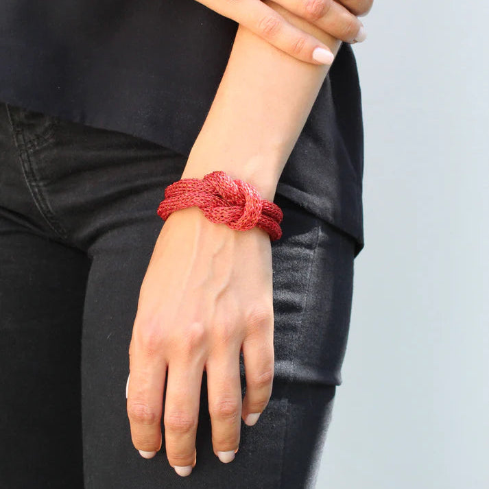 Pulsera Bruna Tejido De Cobre | Joyería en Cobre