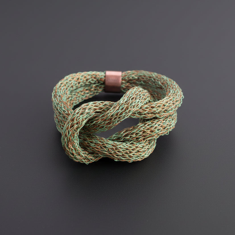 Pulsera Bruna Tejido De Cobre | Joyería en Cobre