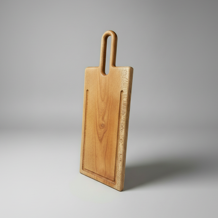 Tabla de Madera Nativa con Asa | Hecho a Mano