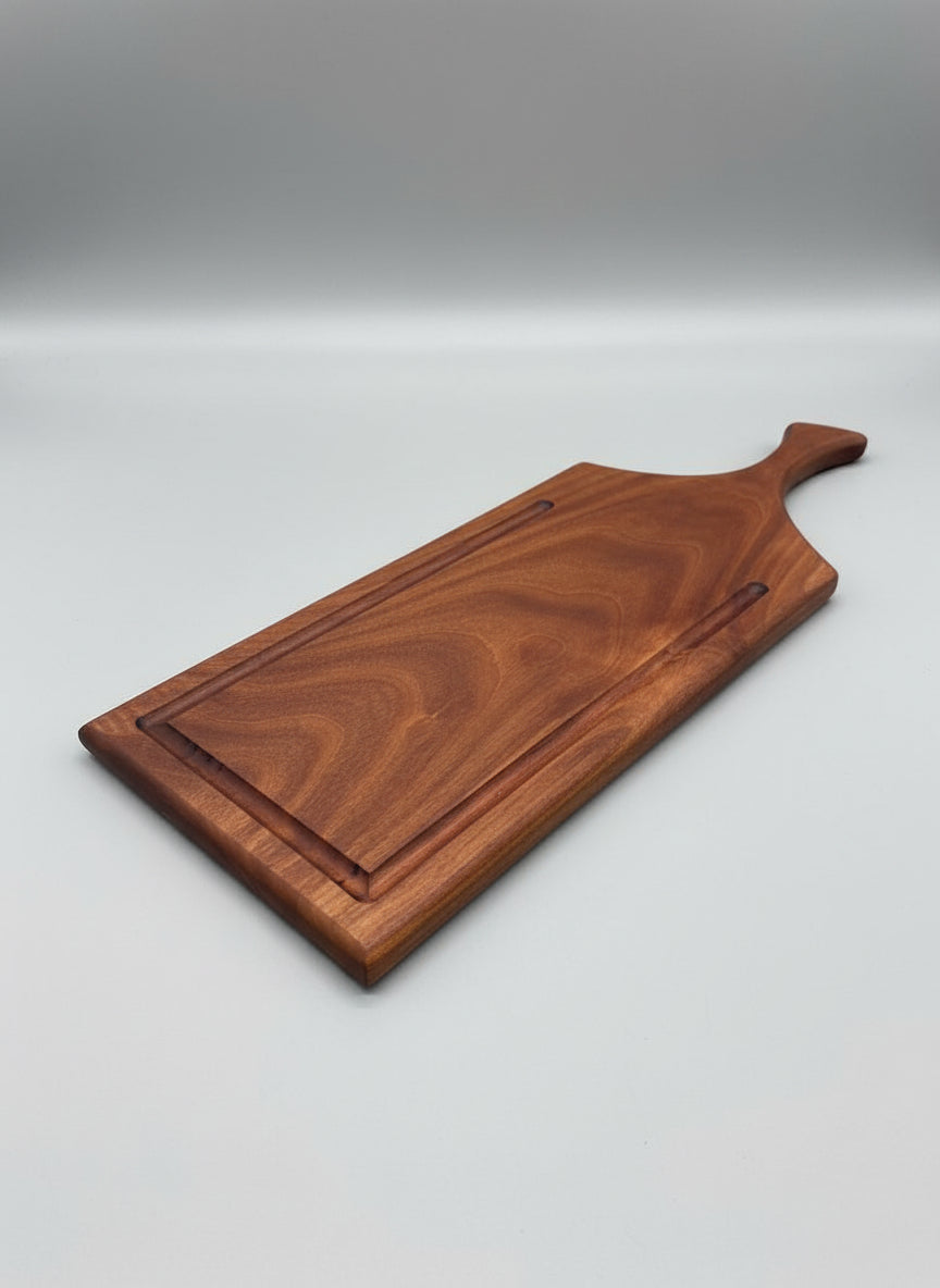 Tabla de Madera Nativa con Mango | Diseño Premium | Hecho a Mano