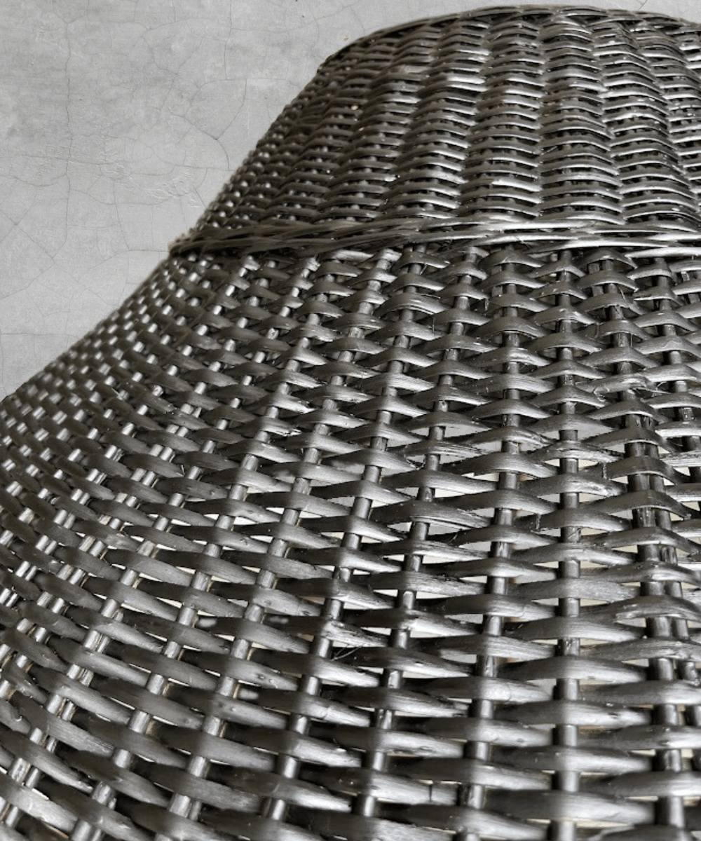 Lámpara Colgante Mantarraya 80x40 de Mimbre Natural - Veta Indómita